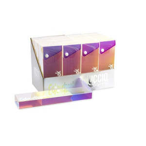 OFFERTA Astuccio Colourbook in plastica con bottone uccio iridescente (listino € 2,50)