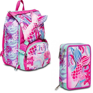 OFFERTA Kit Zaino + astuccio 3 zip Sea Beauty (32,90+79,90)