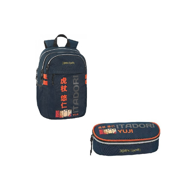 OFFERTA Kit Zaino + astuccio tombolino Anime Jujutsu