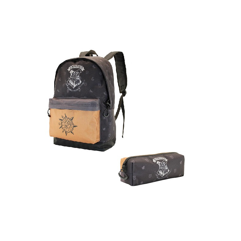 OFFERTA Kit Zaino + astuccio tombolino Harry potter Howgarts