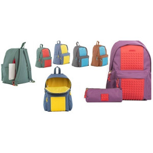 OFFERTA Zaino Brick viola/rosso