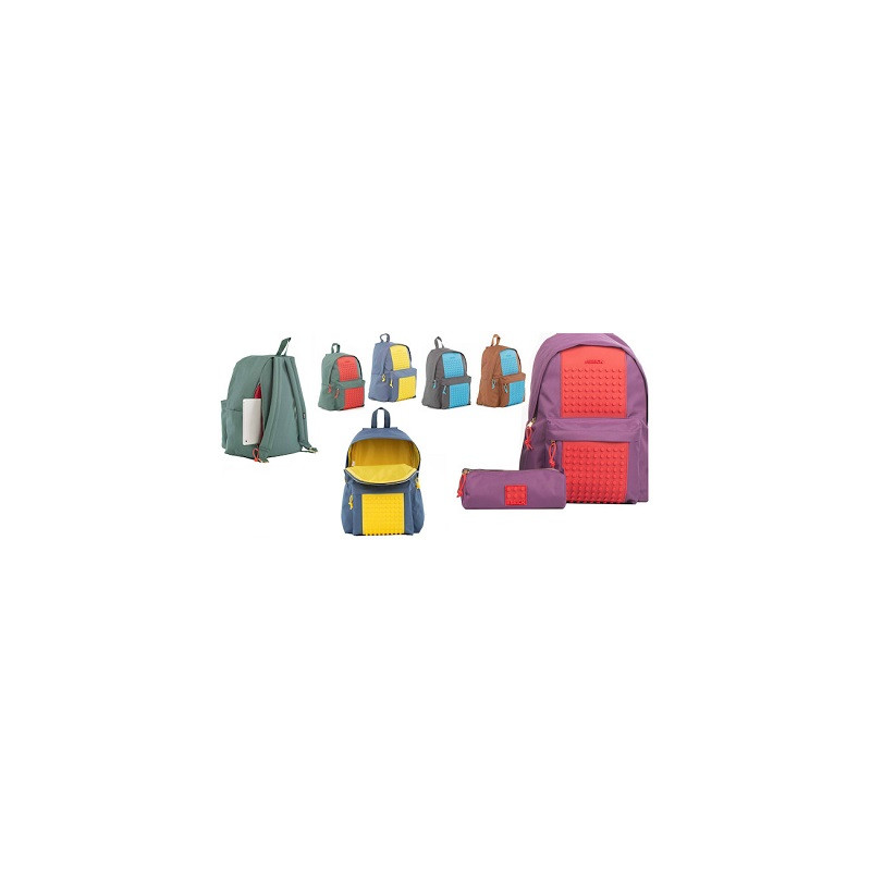 OFFERTA Zaino Brick viola/rosso