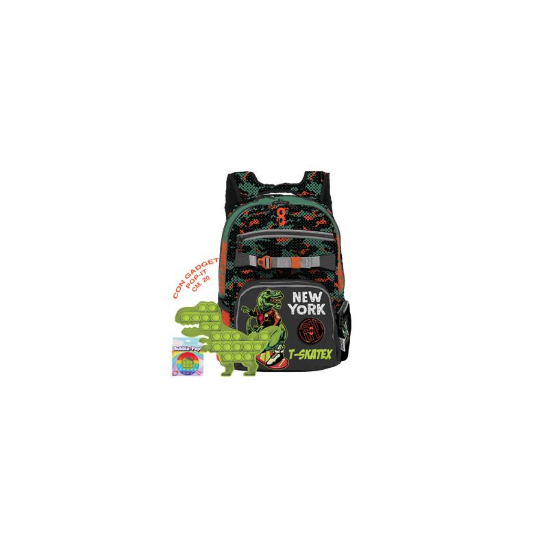 OFFERTA Zaino SHOUT T-SKATEX dinosauro con gadget