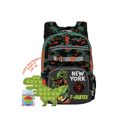 OFFERTA Zaino SHOUT T-SKATEX dinosauro con gadget