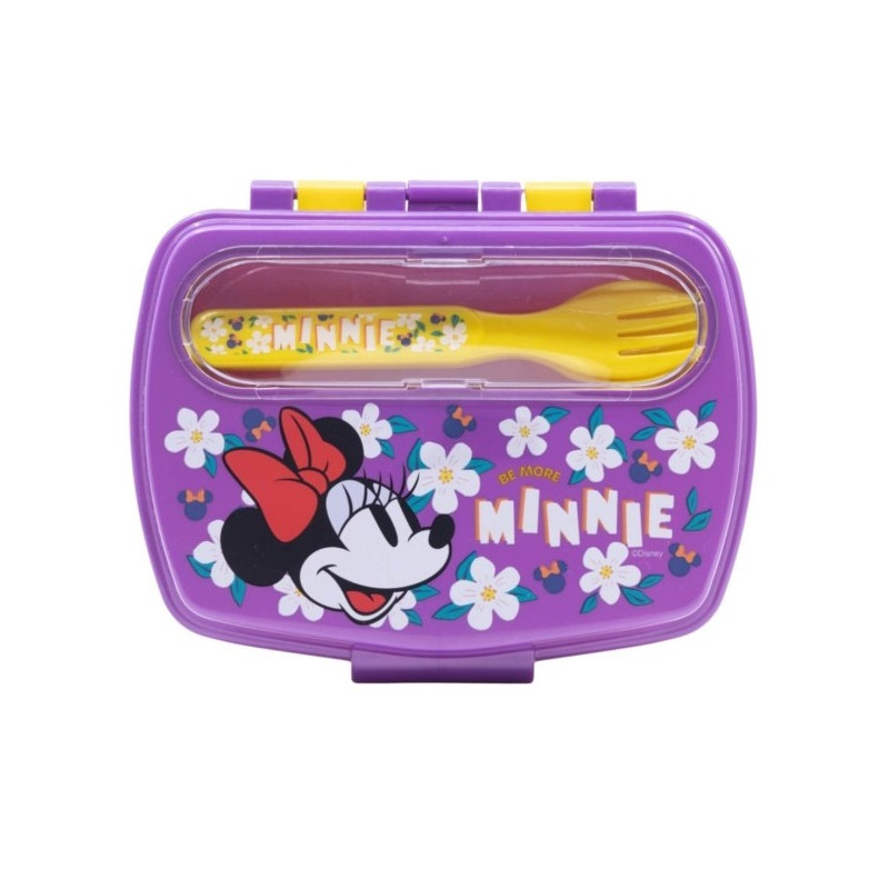Portamerenda con posate Minnie in ABS