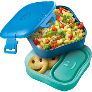 Set pappa lunch box 3 in 1 blu Maped
