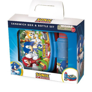 Set Porta Merenda e Borraccia Sonic