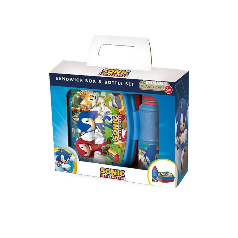 Set Porta Merenda e Borraccia Sonic
