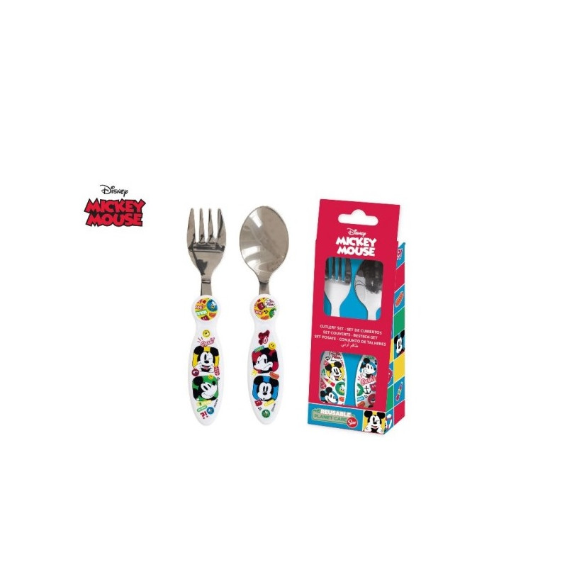 set posate in ferro Mickey