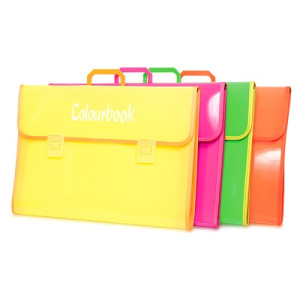 Valigetta cartella in ppl Colourbook  fluo 39x26x10
