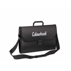 Valigetta cartella in ppl Colourbook  NERA 36x53 con tracolla
