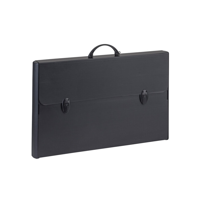 Valigetta Cartella polionda Balmar nera 2 chiusure 52x73x5cm