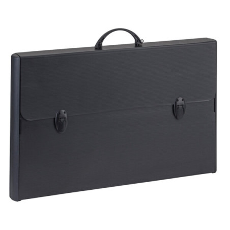 Valigetta Cartella polionda Balmar nera 2 chiusure 52x73x5cm