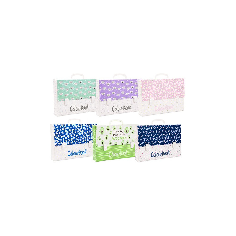 Valigetta Cartella Polionda d.5 2 chiusure Colourbook POP (7,90)