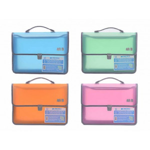 Valigetta Cartella polionda in PPL 60x37x10 con tracolla vari colori pastello c/soffietto