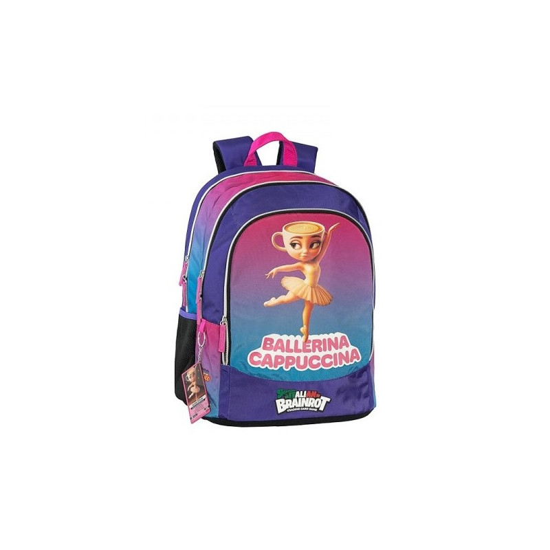 Zaino Scuola Skifidol Italian Brainrot Ballerina Cappuccina