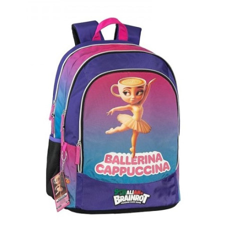 Zaino Scuola Skifidol Italian Brainrot Ballerina Cappuccina