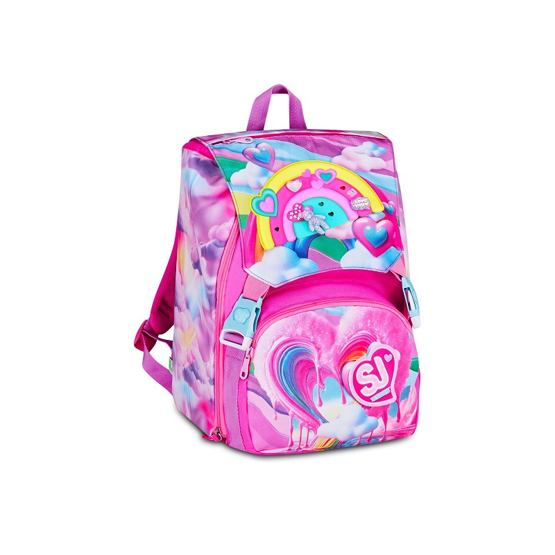 Zaino sdoppiabile big Seven SJ gang joyful pins girl