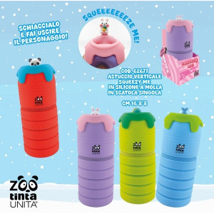 Astuccio portapenne squeeze Tintaunita zoo