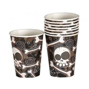 Bicchieri 200ml Teschi Halloween 8pz