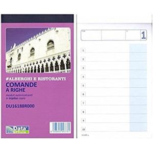 Blocco Buoni comande 3 copie a righe (offerta)