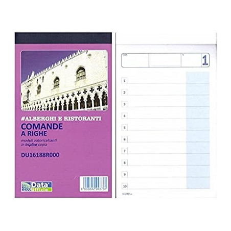 Blocco Buoni comande 3 copie a righe (offerta)