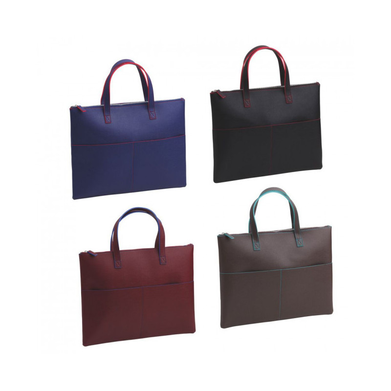 Borsa porta documenti in similpelle vari colori