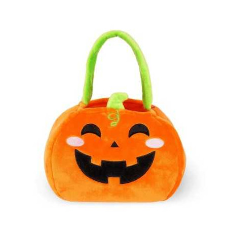 BORSA ZUCCA dolcetto o scherzetto HALLOWEEN trick or treat LEGAMI morbida BAG