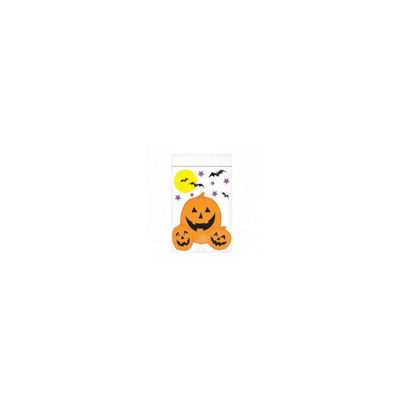 Bustine trasparenti con stampa Hallloween