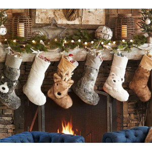 Calza della befana con pupazzo a pile love