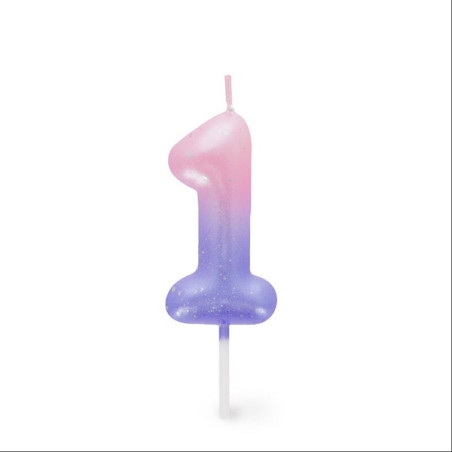 Candelina n.1 rosa Legami