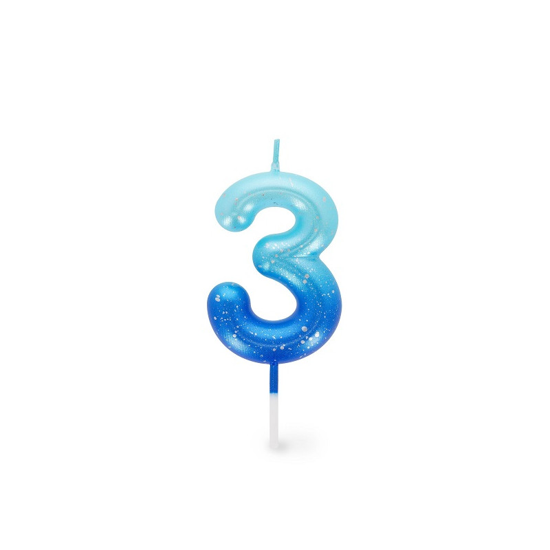 Candelina n.3 blu Legami