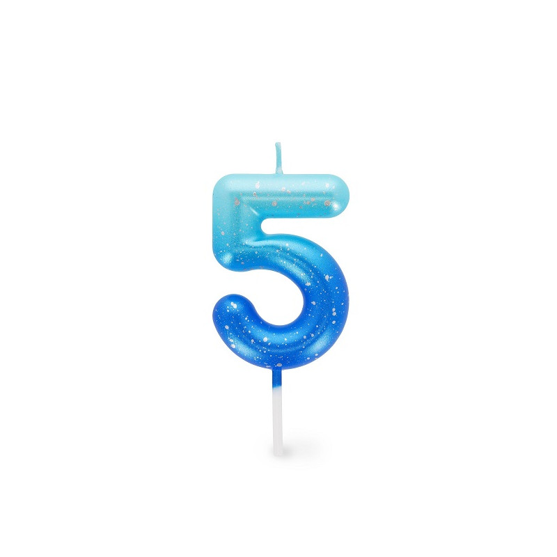 Candelina n.5 blu Legami