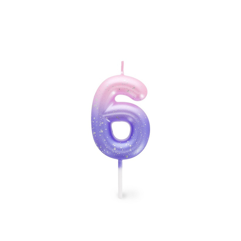 Candelina n.6 pink Legami