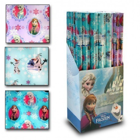 Carta da regalo a rotolo frozen Natale