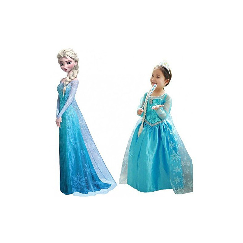 Costume Frozen Elsa 7/8 anni 128cm