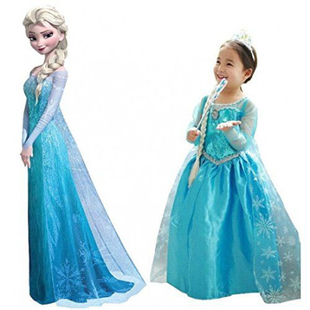 Costume Frozen Elsa 7/8 anni 128cm
