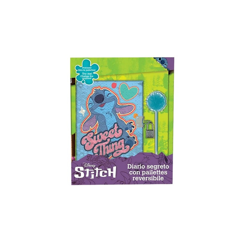 Diario segreto Stitch + penna paillettes