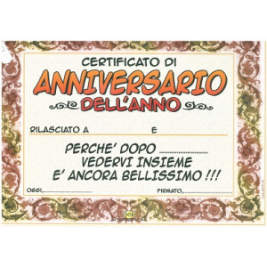 Diploma Gadgets Anniversario