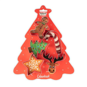 formine biscotti 5pz Natale Colourbook