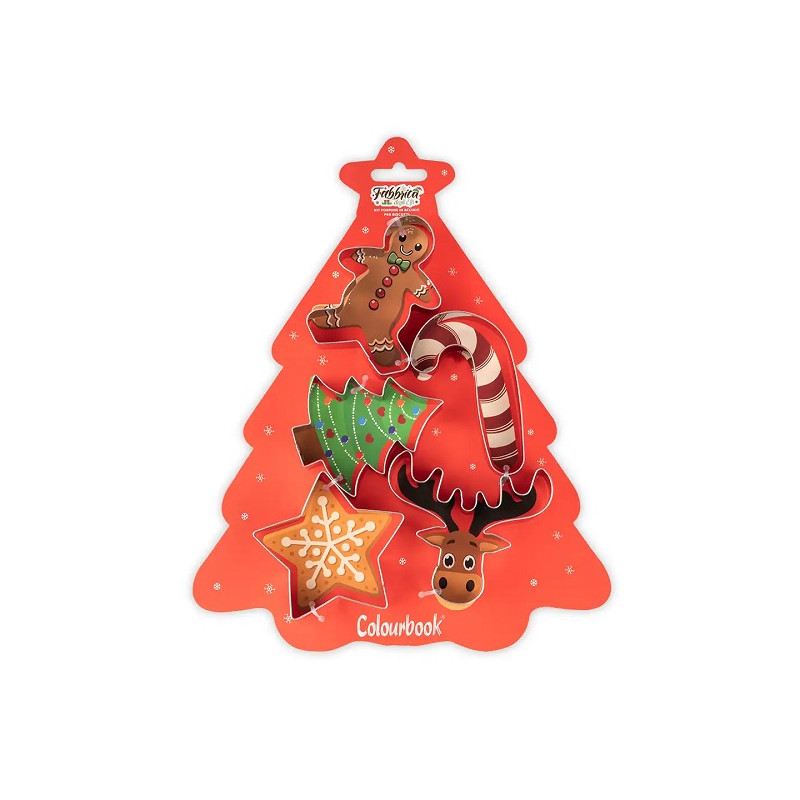 formine biscotti 5pz Natale Colourbook