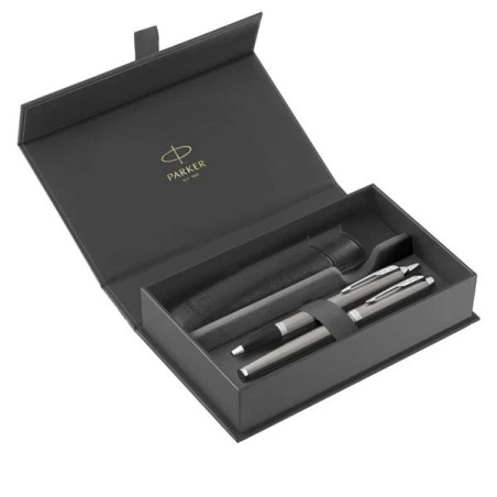Gift set PARKER PENNA IM STILO + SFERA IM STAINLE STAINLESS STEEL EDITION CT