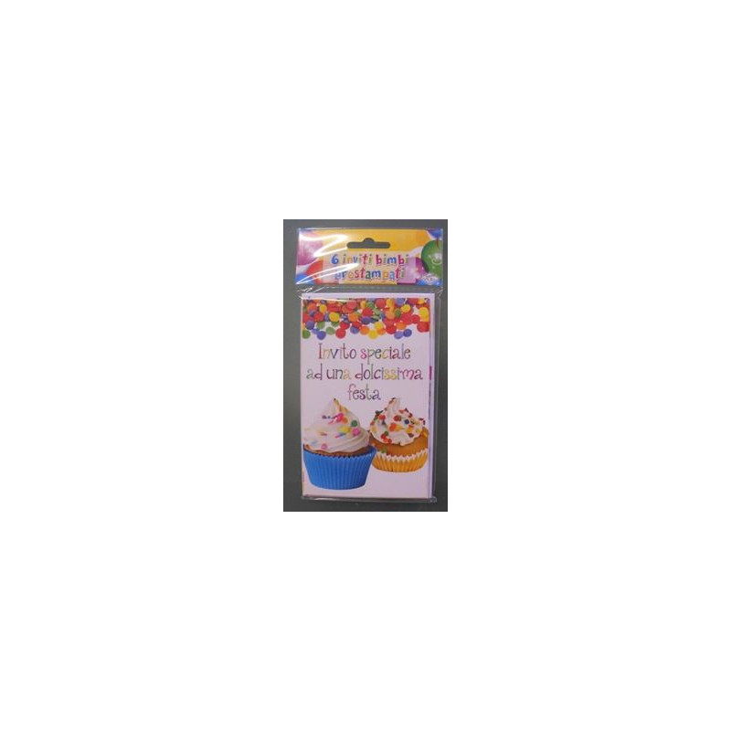 Inviti per festa bambini 9 X 14 - 6pz