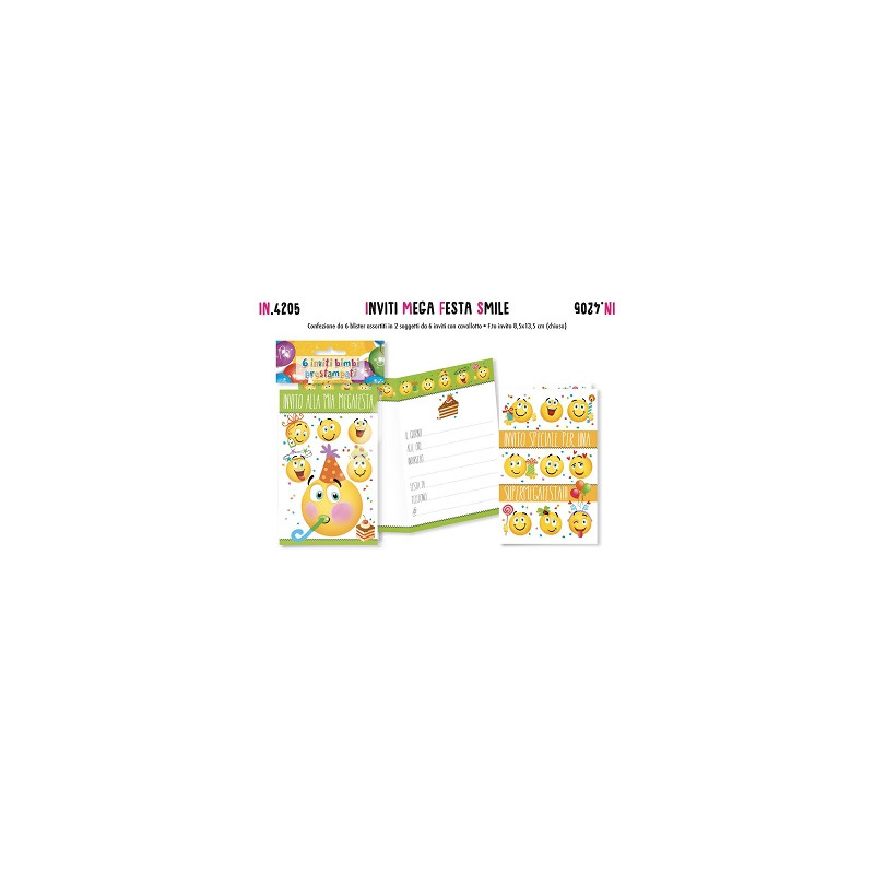 Inviti Smile 6pz