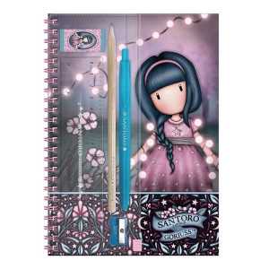 kit cancelleria FAIRY DUSK santoro GORJUSS con notebook