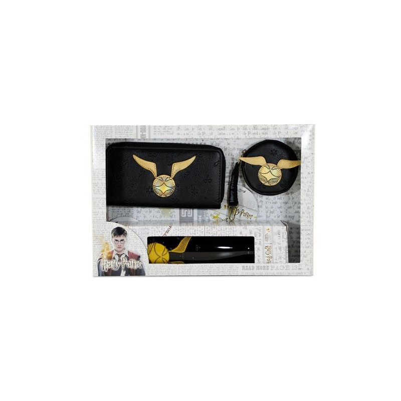 Kit Harry Potter: portafoglio , portamonete, borraccia