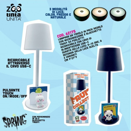 lampada da tavolo con taggy TINTAUNITA