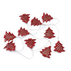 Luci 10 led con alimentazione a pile Albero di Natale