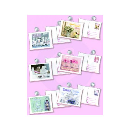 Mini cuscino cartolina con ventosa Mamma