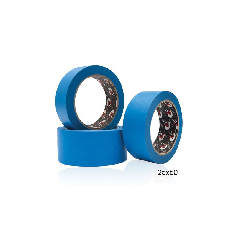 Nastro adesivo crespato 25x50mt blu